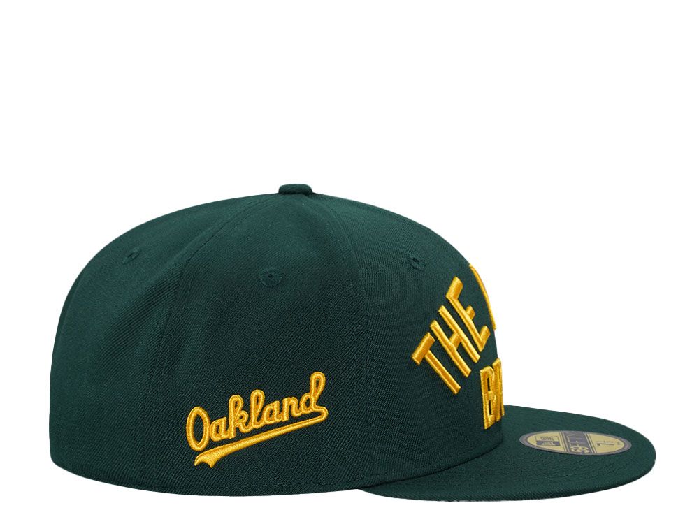 NEW ERA OAKLAND ATHLETICS BASH BROTHERS DARK GREEN EDITION 59FIFTY FITTED HAT