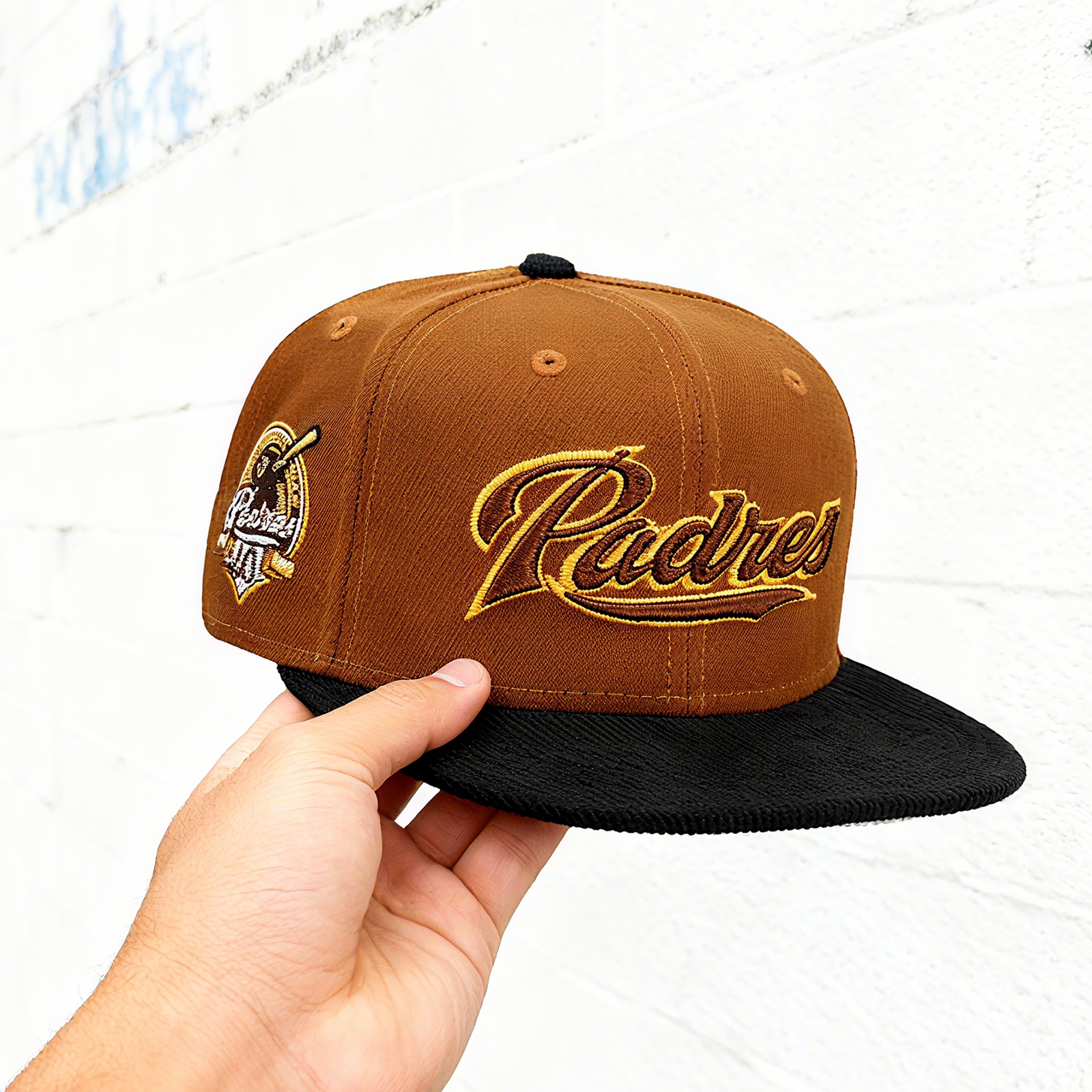 NEW ERA SAN DIEGO PADRES 40TH ANNIVERSARY CORD BRIM TWO TONE EDITION 59FIFTY FITTED CAP