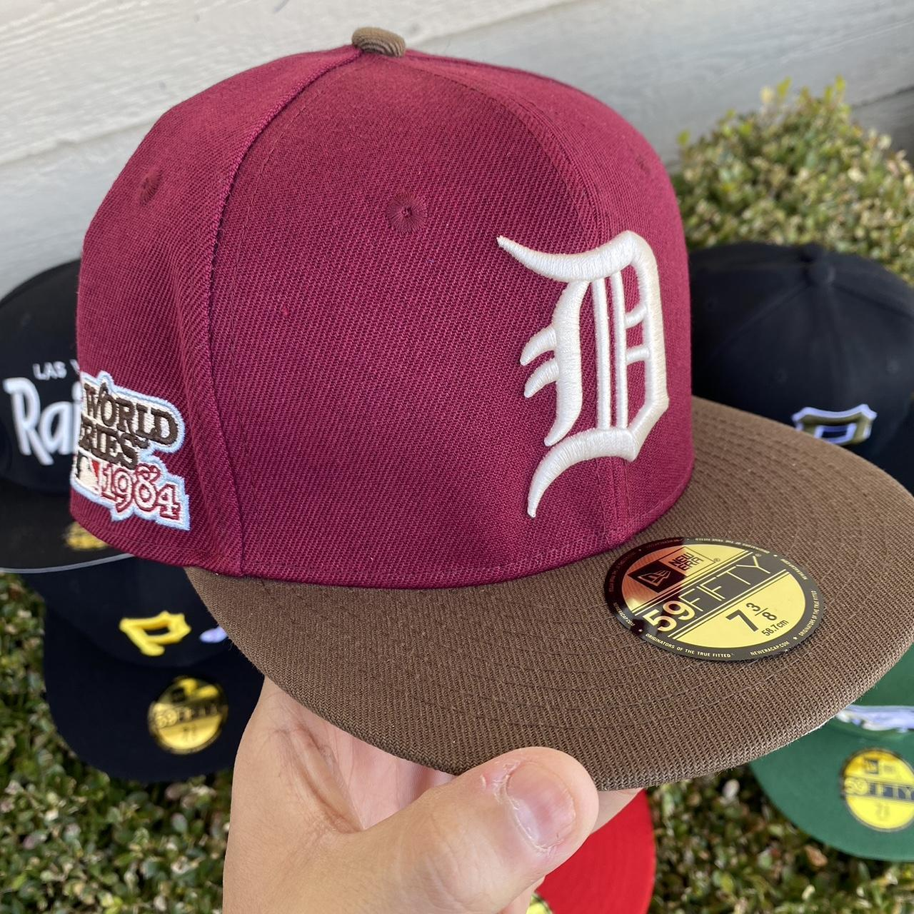 NEW ERA MEN'S BURGUNDY AND BROWN EMBROIDERED CASUAL BASEBALL CAP