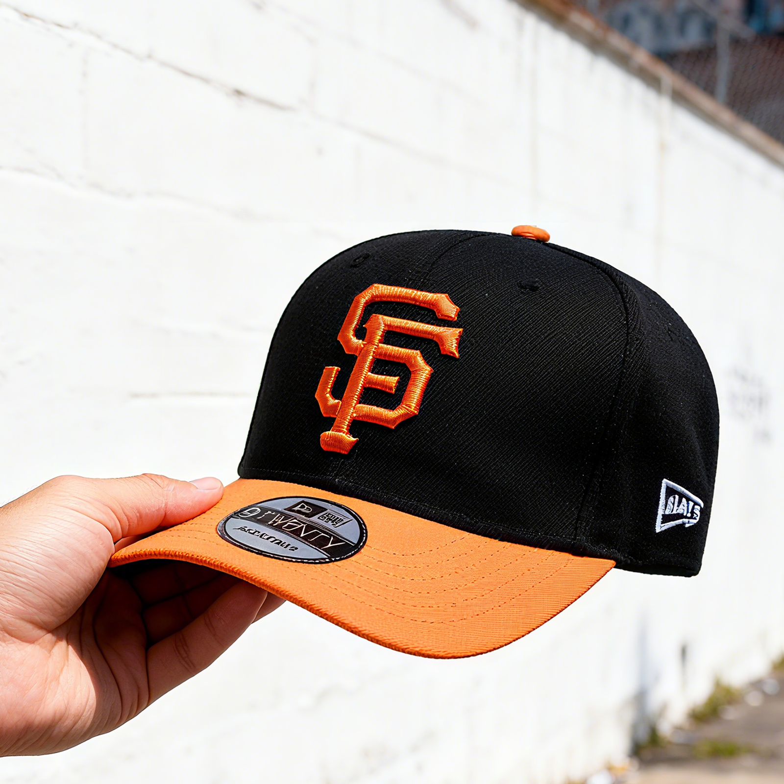 NEW ERA SAN FRANCISCO GIANTS PRO STANDARD DOUBLE CITY BASEBALL CAP-BLACK & ORANGE