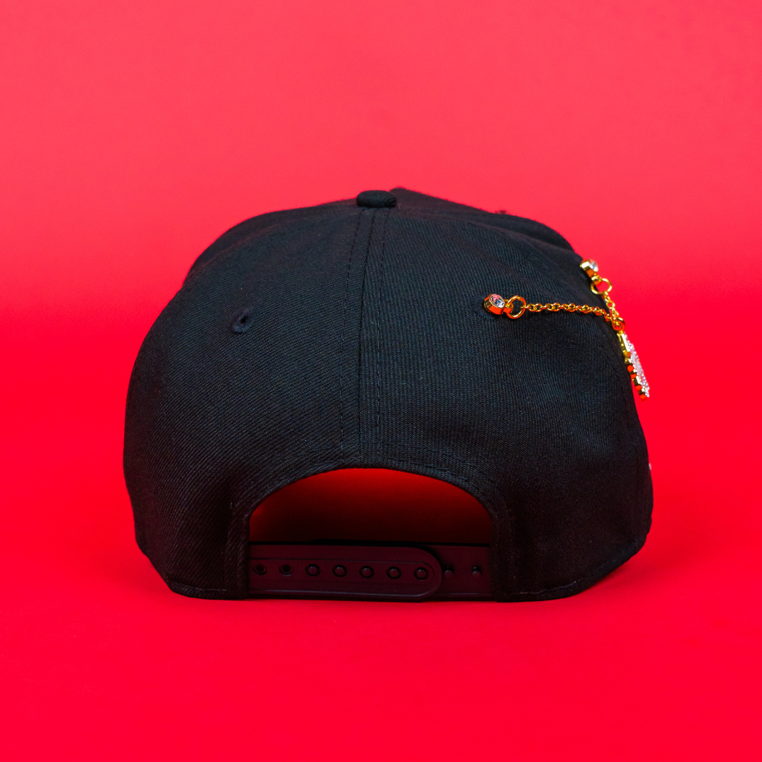 NEW ERA 9FIFTY A-FRAME BLACK NEW YORK YANKEES SNAPBACK W/ 1999 WORLD SERIES WORLD SERIES SIDE PATCH