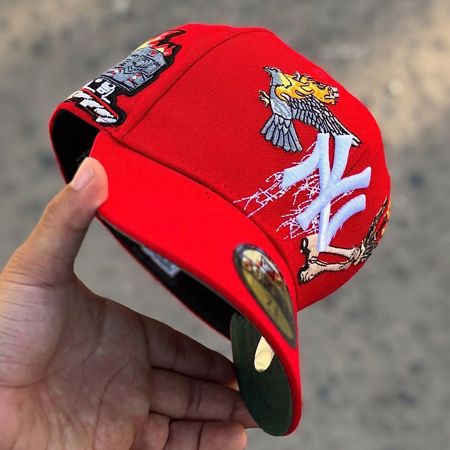 NEW ERA GORRA JON STAN YANKEES ROJA 59FIFTY CERRADA EMBROIDERED CASUAL BASEBALL CAP