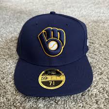 NEW ERA MILWAUKEE BREWERS DARK ROYAL ON-FIELD 59FIFTY FITTED CAP