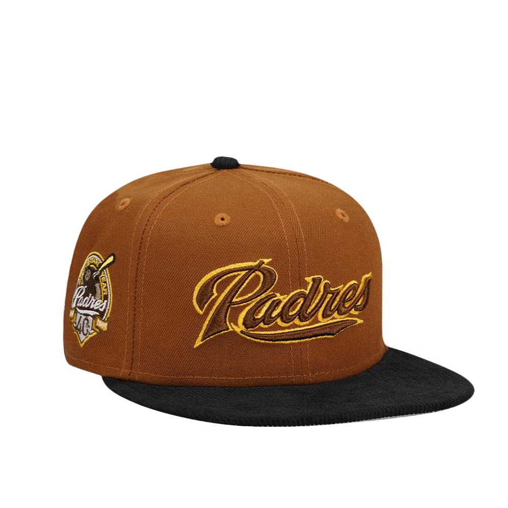 NEW ERA SAN DIEGO PADRES 40TH ANNIVERSARY CORD BRIM TWO TONE EDITION 59FIFTY FITTED CAP