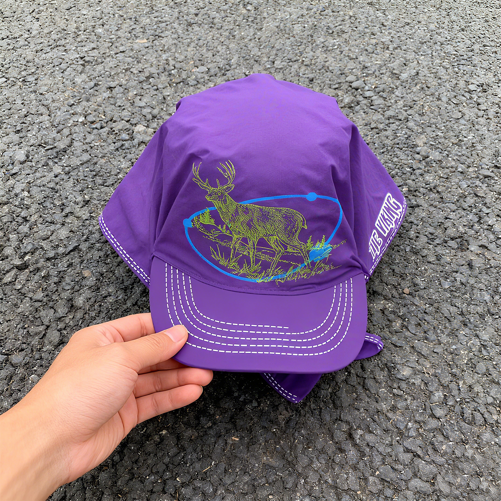 Brand Micro-label Purple Fashion Hat/bandage Headband Duck Tongue Hat Summer And Autumn Street Personality Retro Bag Head Cap Baseball Cap