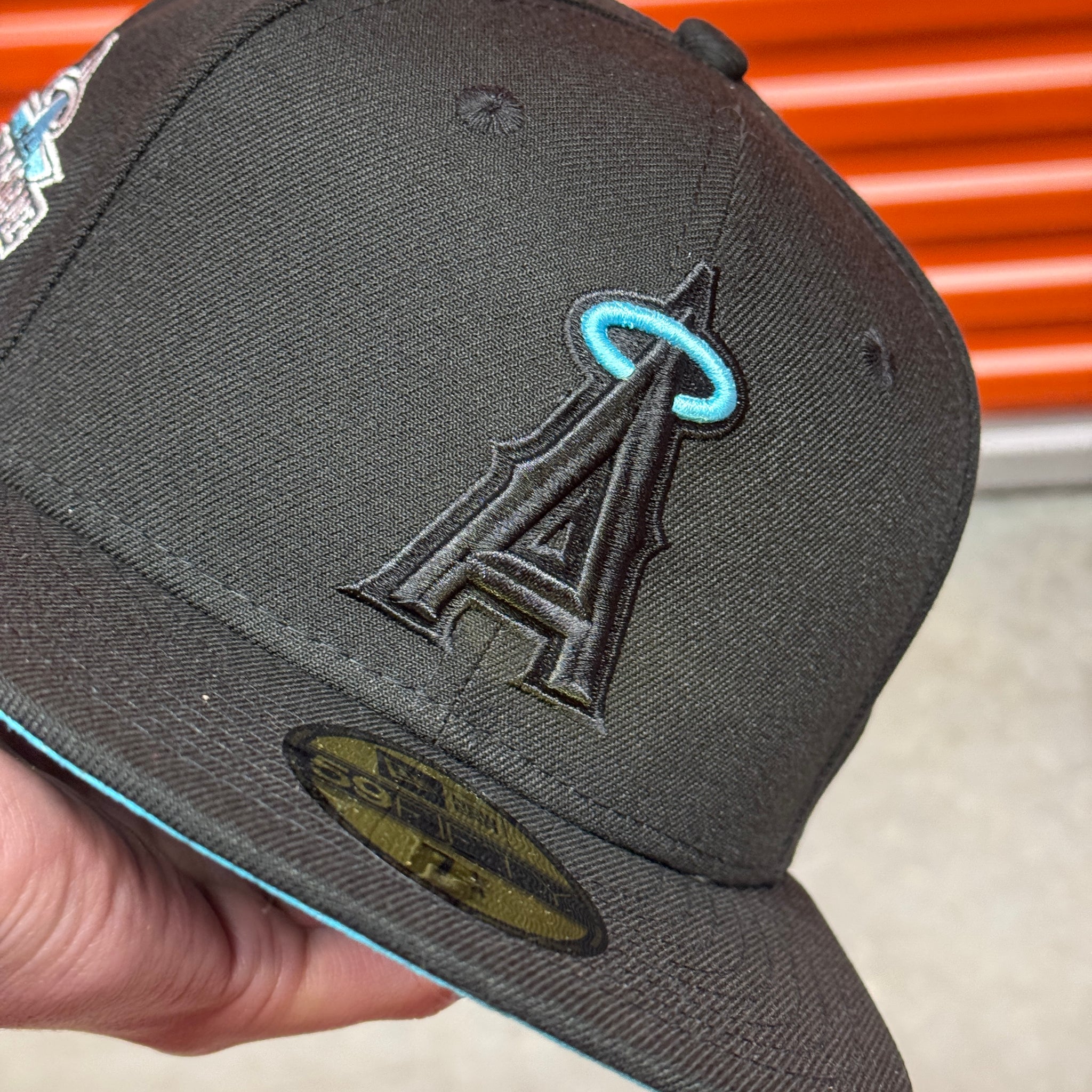 Black Blue Anaheim Los Angeles Angels 2010 All Star Game New Era Fitted Hat Cap