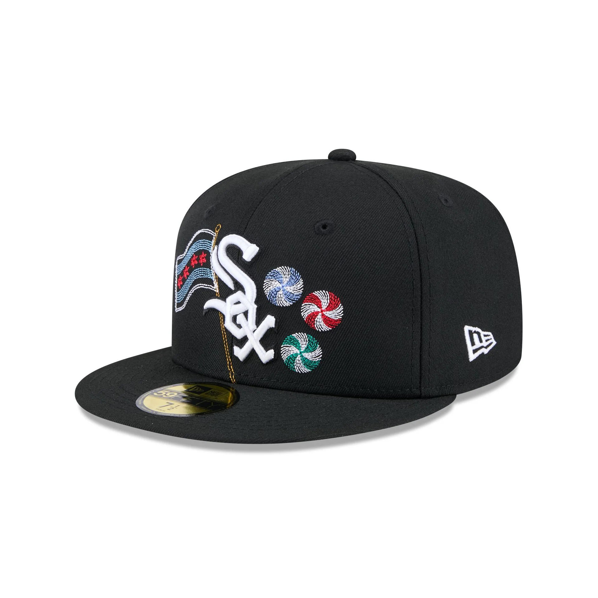 NEW ERA CHICAGO WHITE SOX STATE STITCH 59FIFTY FITTED EMBROIDERED CASUAL BASEBALL CAP
