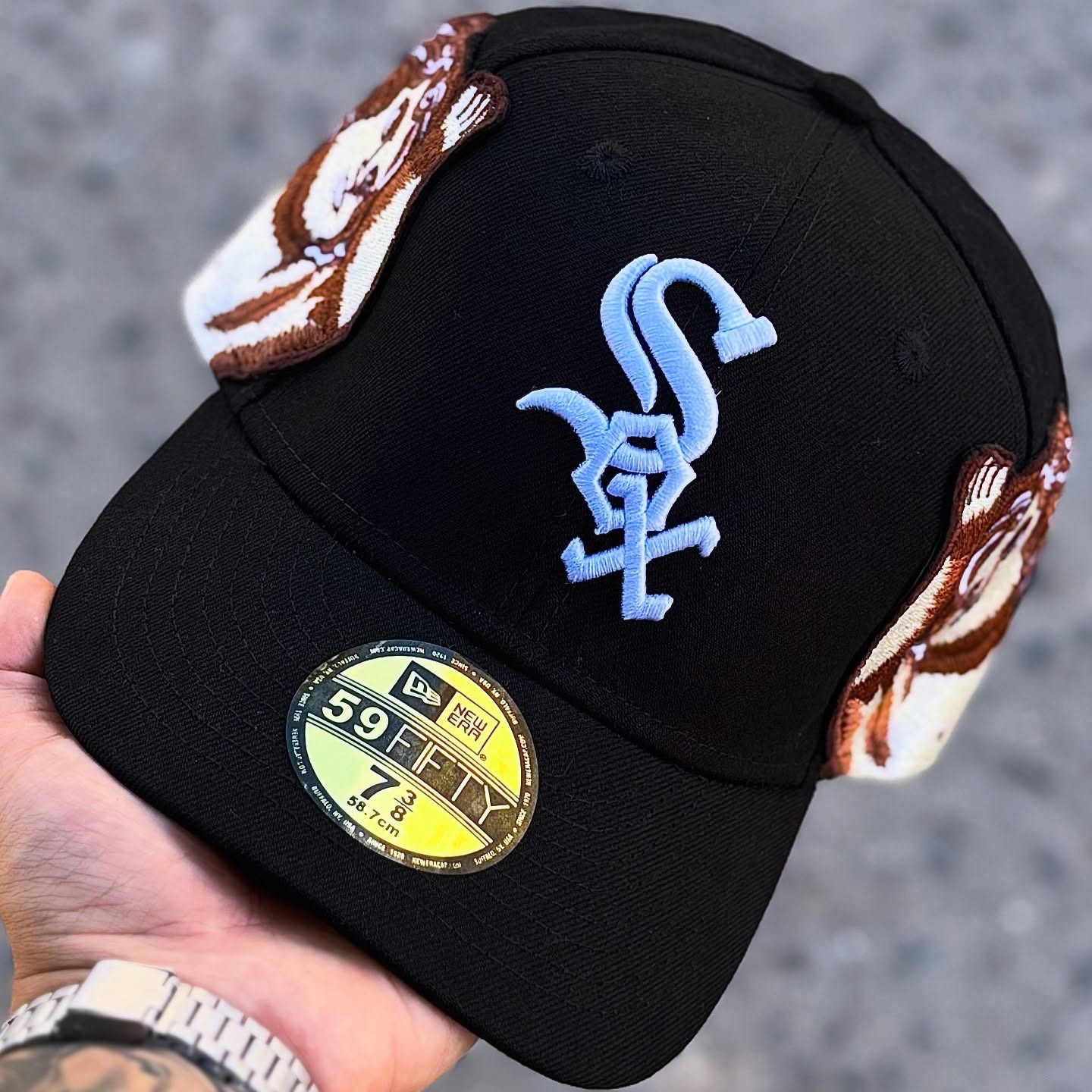 NEW ERA JON STAN FITTED WHITE SOX EMBROIDERED CASUAL BASEBALL CAP