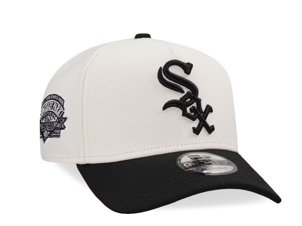 NEW ERA CHICAGO WHITE SOX COMISKEY PARK CHROME TWO TONE EDITION 9FORTY A FRAME SNAPBACK CAP