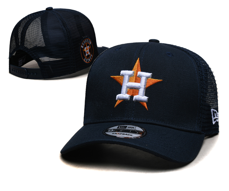 Houston Astros Black Classic TWENTY Adjustable 9Forty A- Frame Baseball Cap Unisex Hat-Collection Series