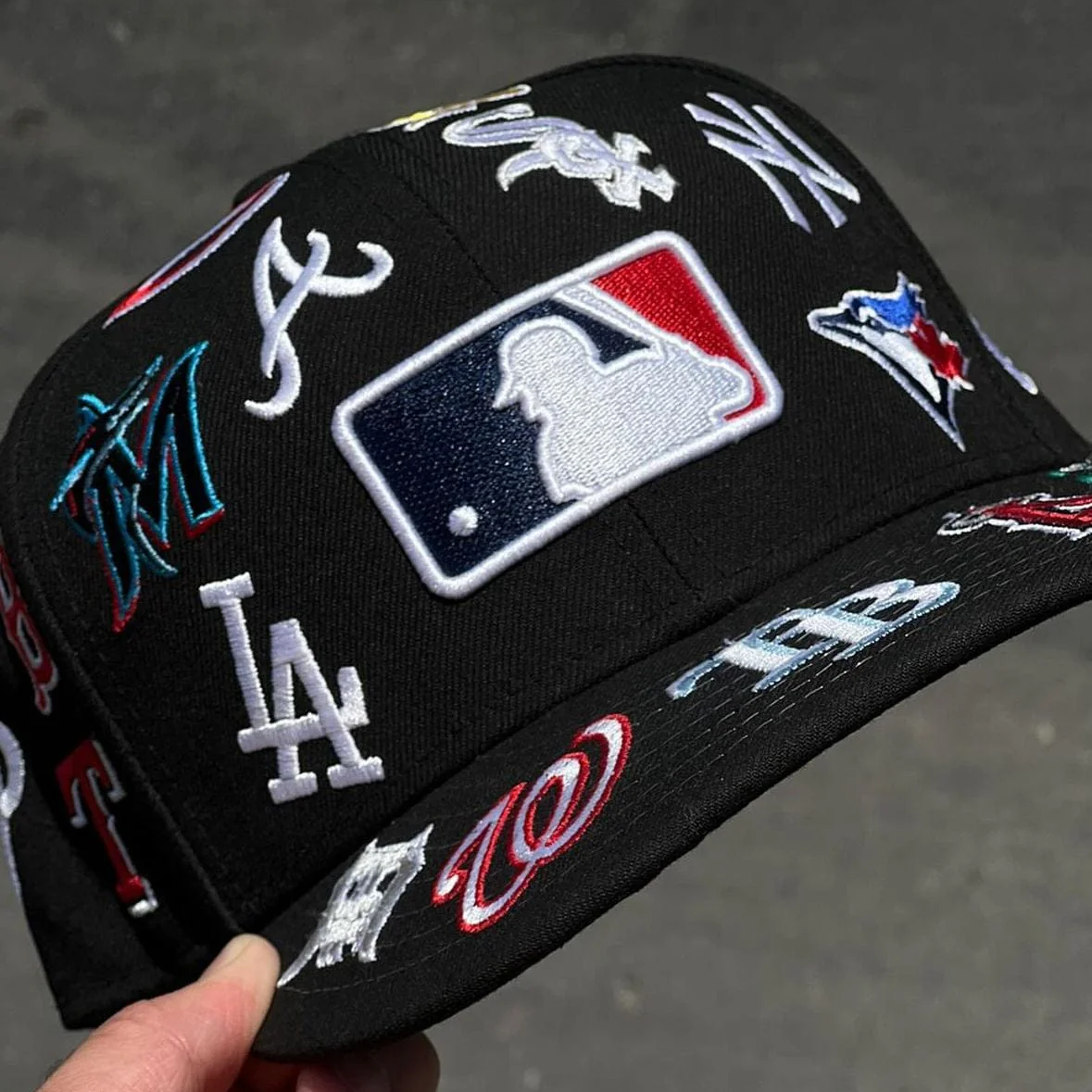 NEW ERA MLB 59FIFTY ALL OVER PATCH, BLACK