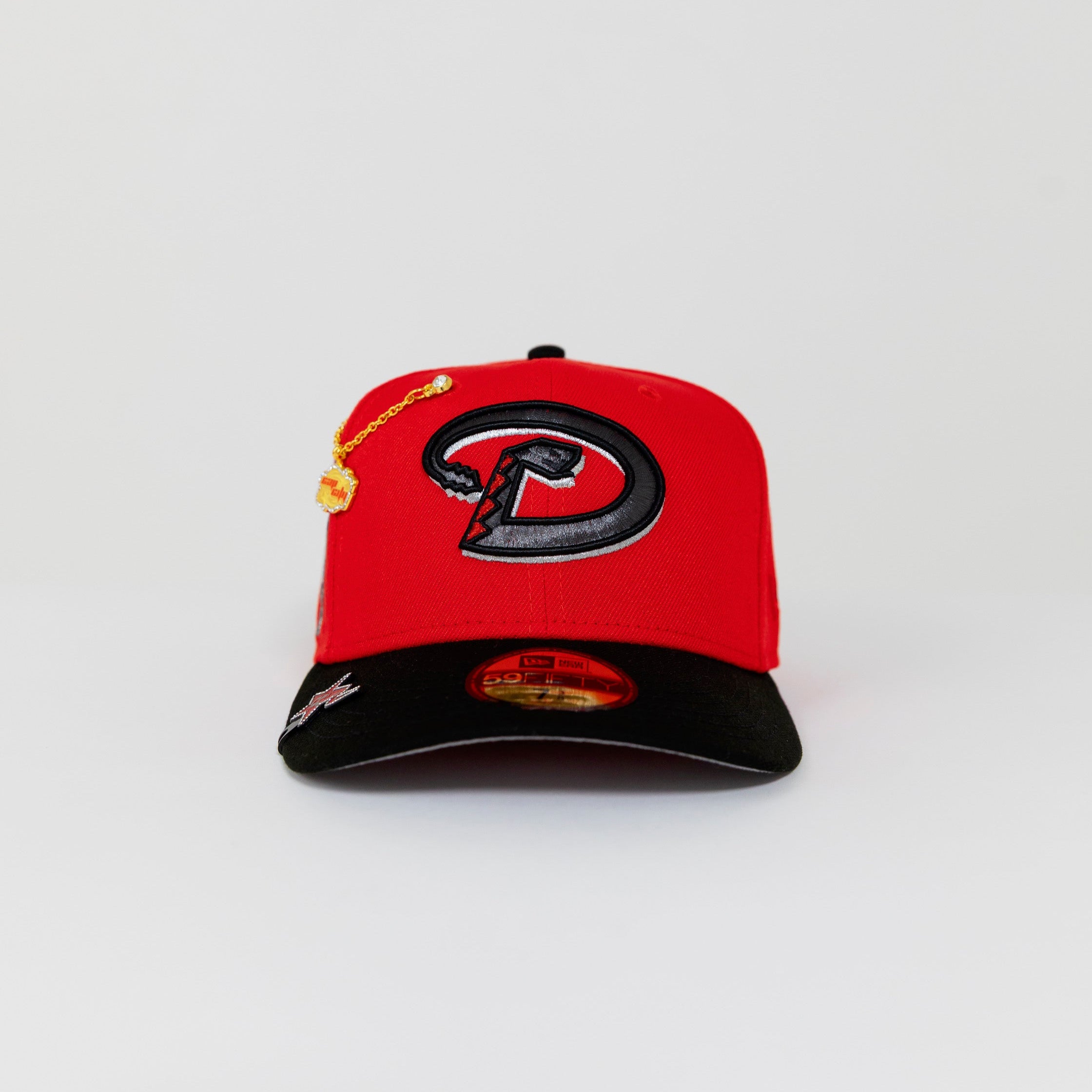 NEW ERA EXCLUSIVE 59FIFTY LAVA RED/ BLACK ARIZONA DIAMONDBACKS W/ 1998 INAUGURAL SEASON SIDE PATCH
