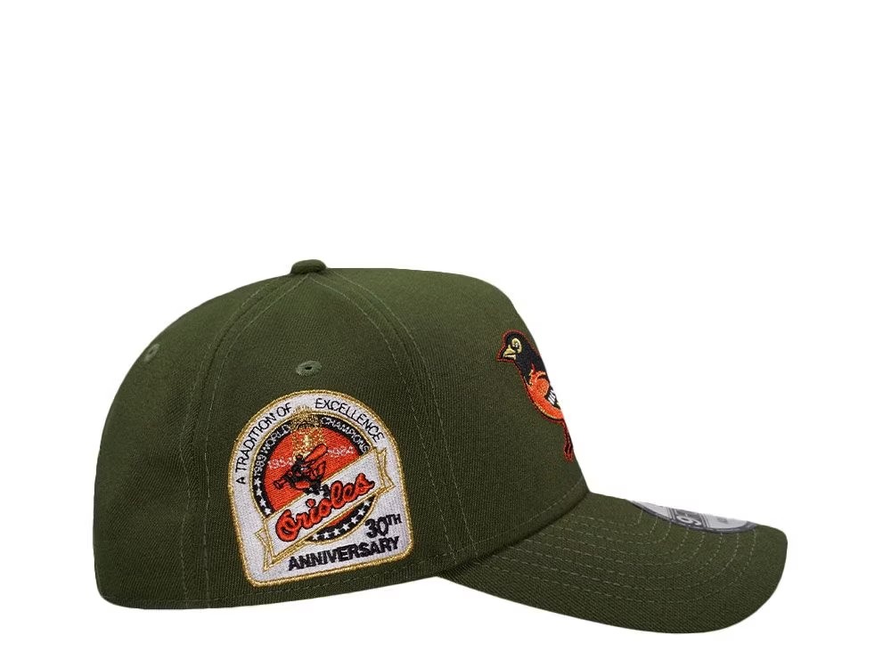 NEW ERA BALTIMORE ORIOLES 30TH ANNIVERSARY RIFLE PRIME EDITION 9FORTY A FRAME SNAPBACK HAT
