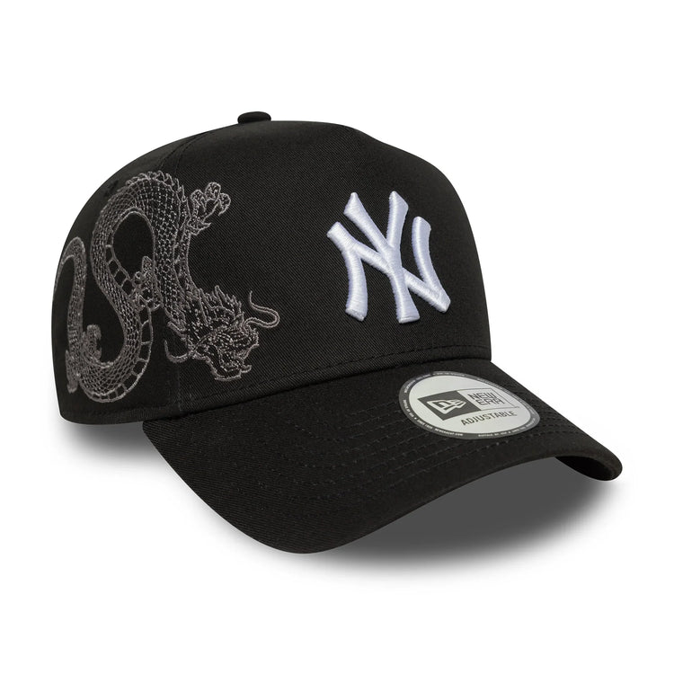 NEW YORK YANKEES MLB BLACK SNAKE ICON / NEW ERA 9FORTY A-FRAME