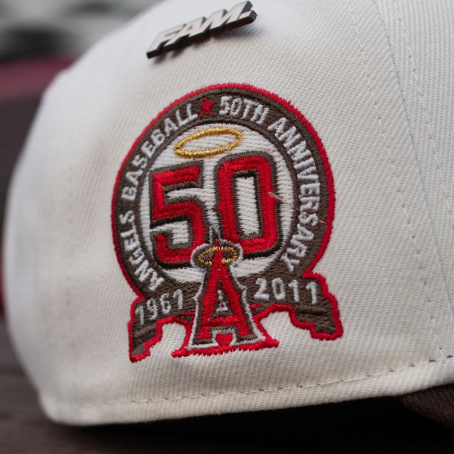 NEW ERA 9FORTY A-FRAME LOS ANGELES ANGELS 50TH ANNIVERSARY TWO TONE / GREY UV SNAPBACK