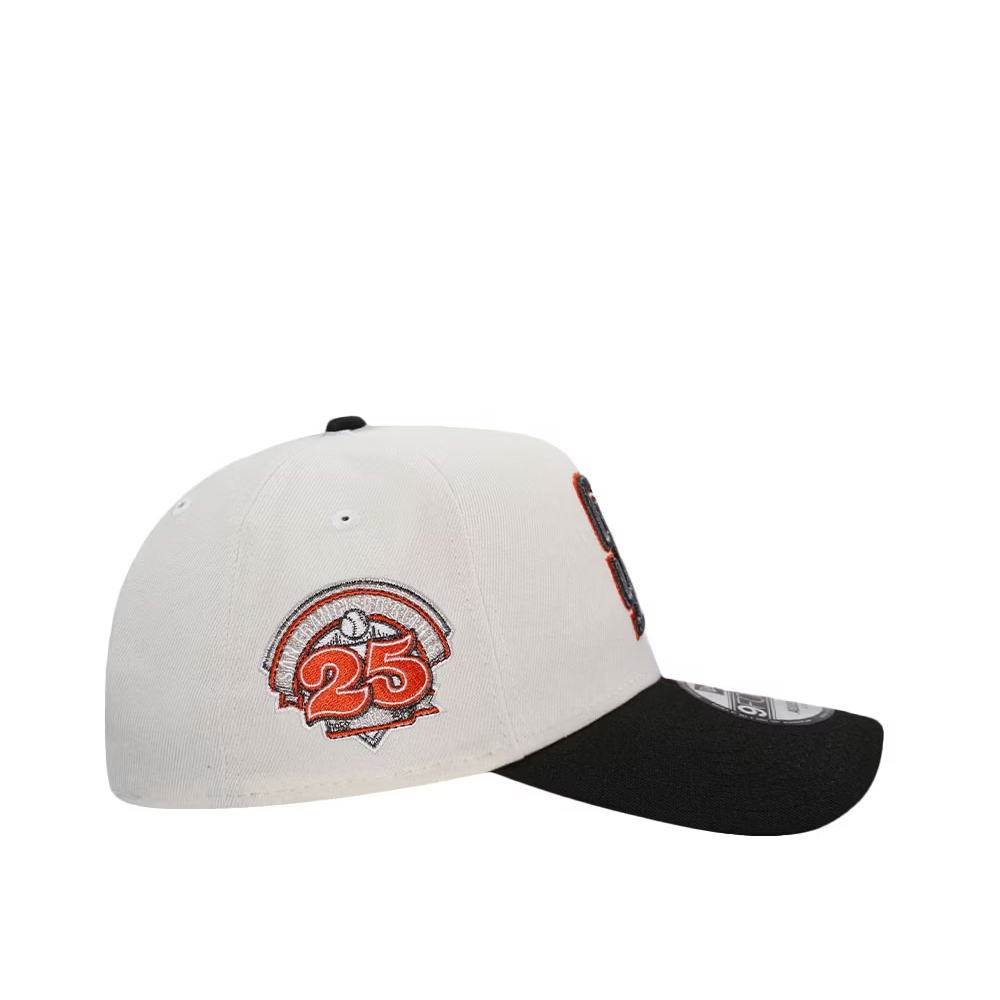 NEW ERA SAN FRANCISCO GIANTS 25TH ANNIVERSARY CHROME RETRO TWO-TONE 9FORTY A-FRAME BASEBALL CAP