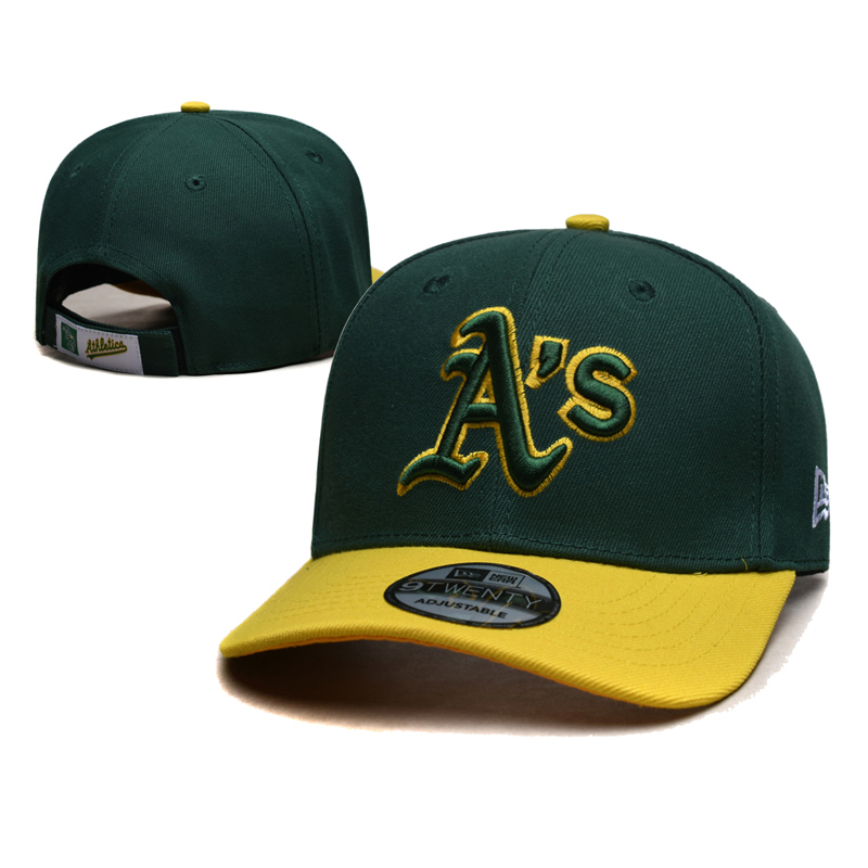 NEW ERA PATCH 9 FORTY EF OAKLAND ATHELETICS GREEN CAPS- MULTIPLE STYLES