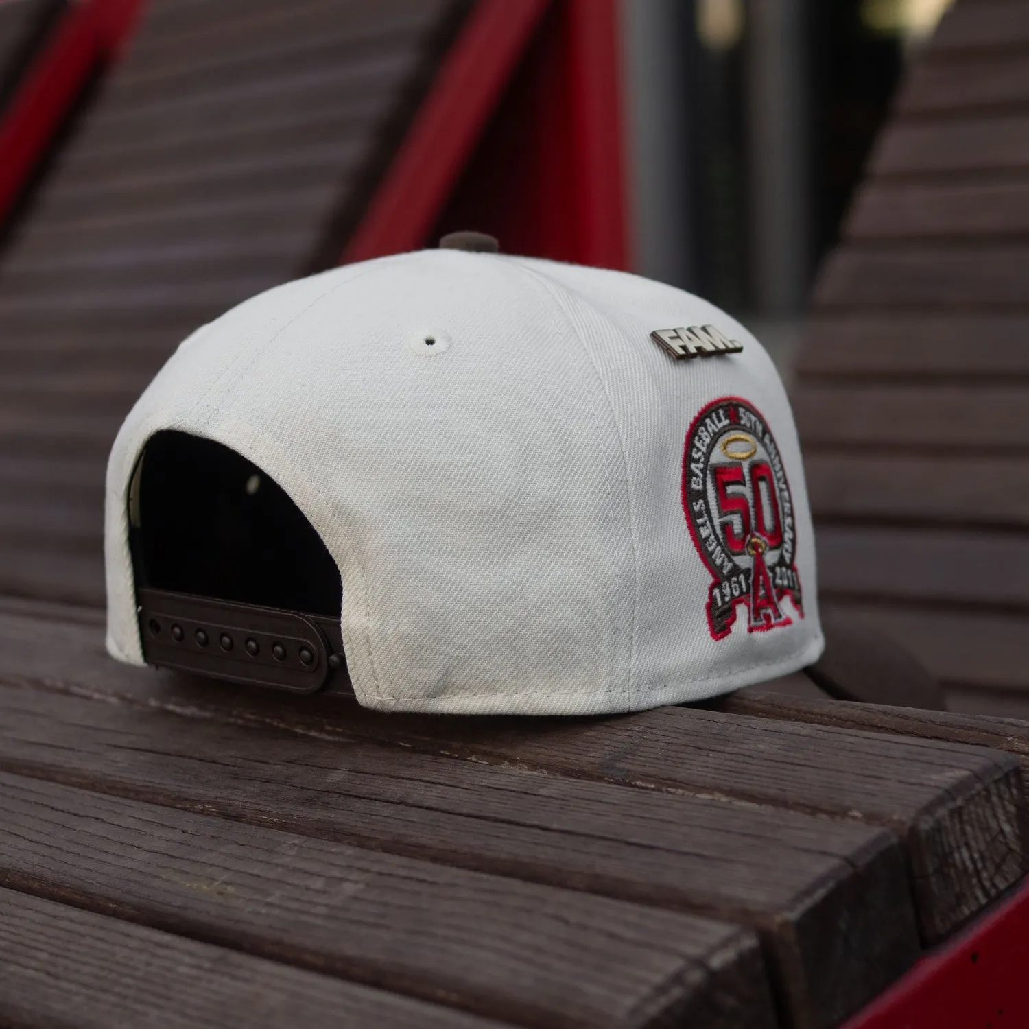 NEW ERA 9FORTY A-FRAME LOS ANGELES ANGELS 50TH ANNIVERSARY TWO TONE / GREY UV SNAPBACK