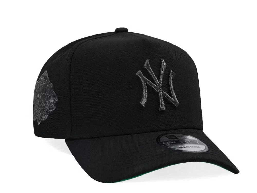 NEW ERA NEW YORK YANKEES WORLD SERIES 1999 LIQUID TITANIUM EDITION 9FORTY A FRAME SNAPBACK CAP