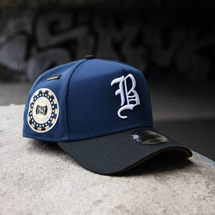 BOSTON BRAVES MLB BLUE WHEAT UV / NEW ERA 9FORTY A-FRAME