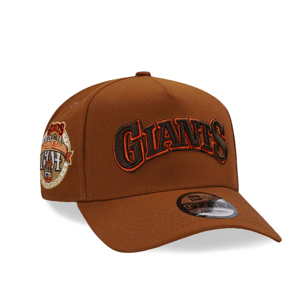 NEW ERA 59FIFTY SAN FRANCISCO GIANTS HARVEST BROWN BLACK CLAMP CAP-BLACK & ORANGE