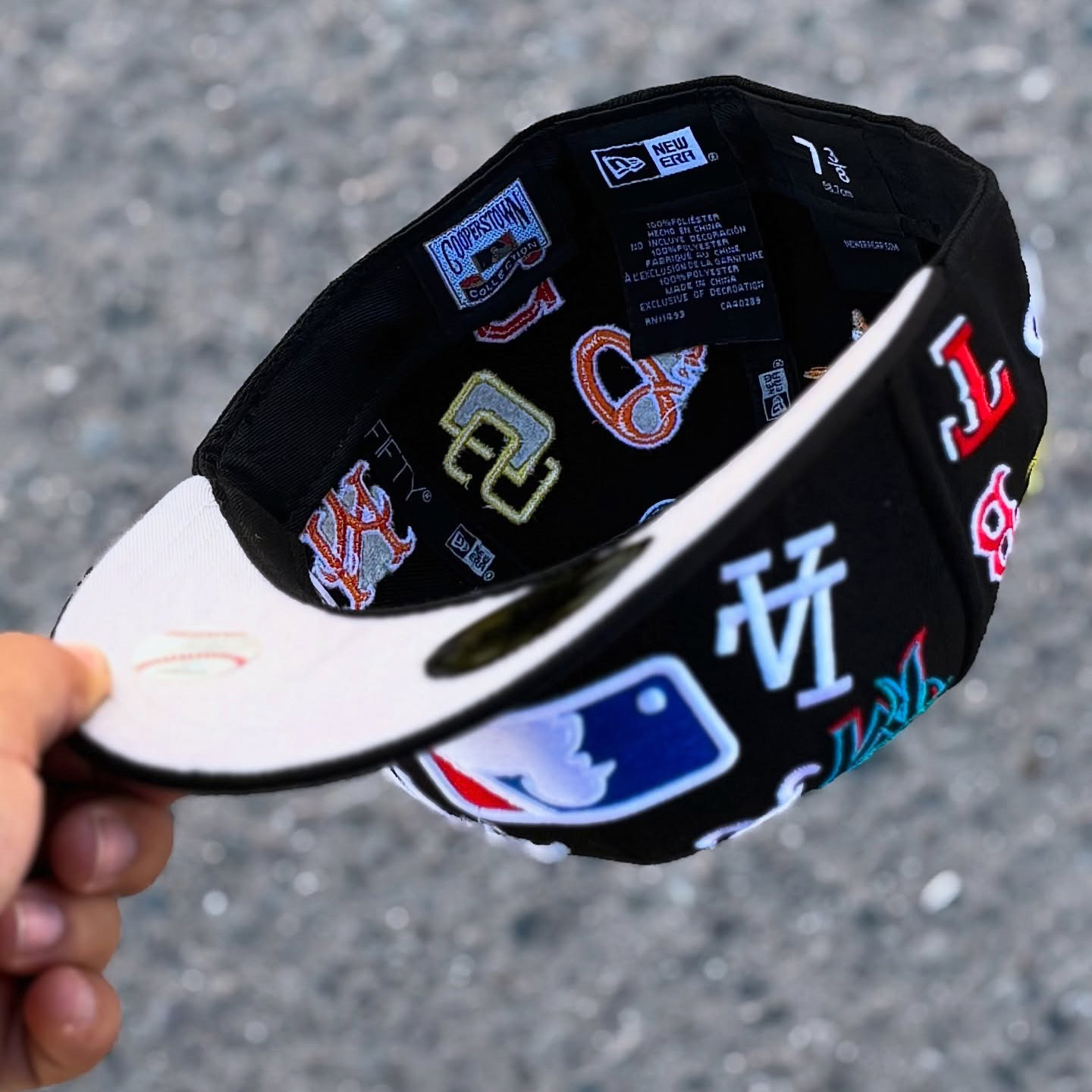 NEW ERA ALL OVER PATCH 59FIFTY EMBROIDERED CASUAL BASEBALL CAP
