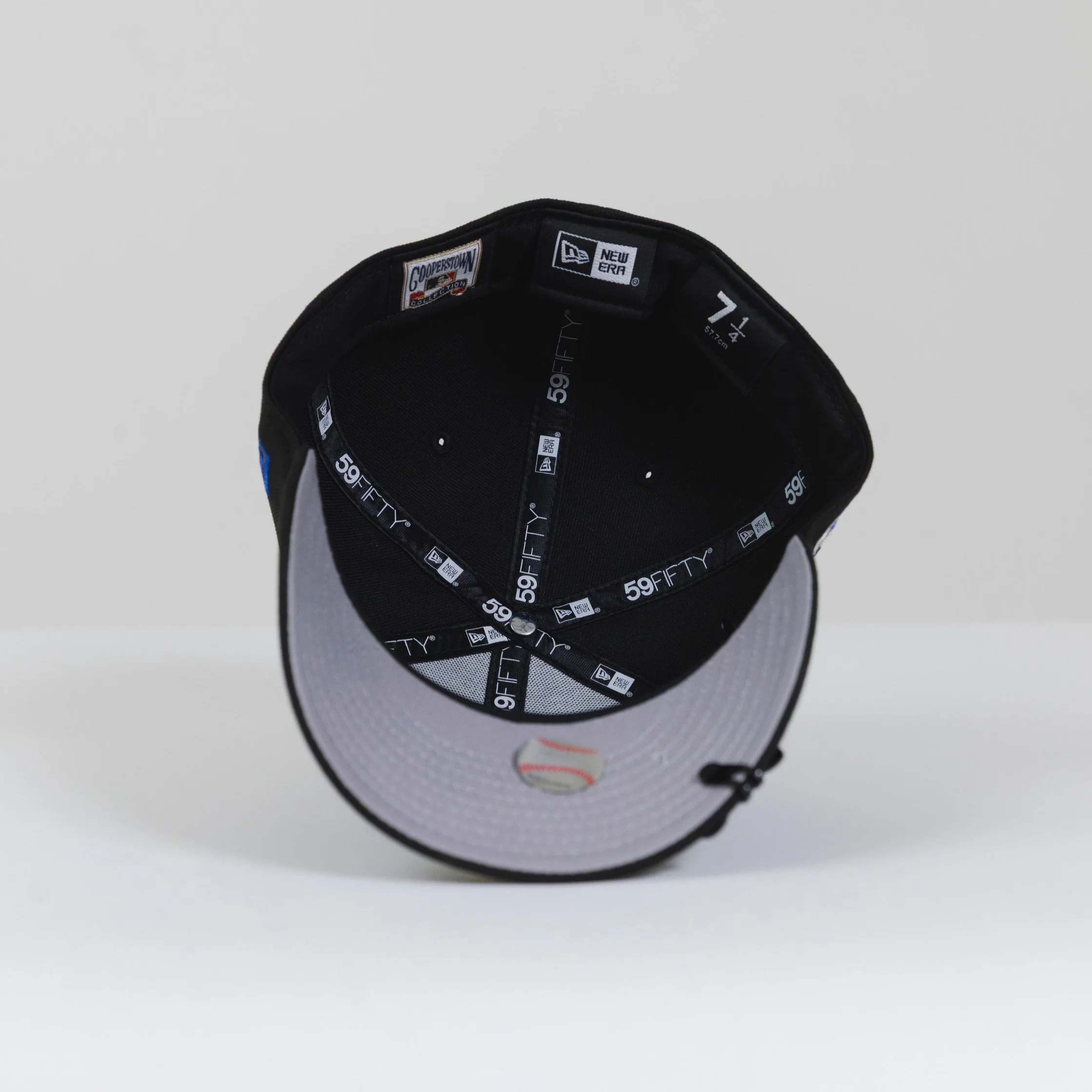 NEW ERA 59FIFTY BLACK LOS ANGELES DODGERS SCRIPT WITH BOX FONT 2022 ALL-STAR GAME SIDE PATCH