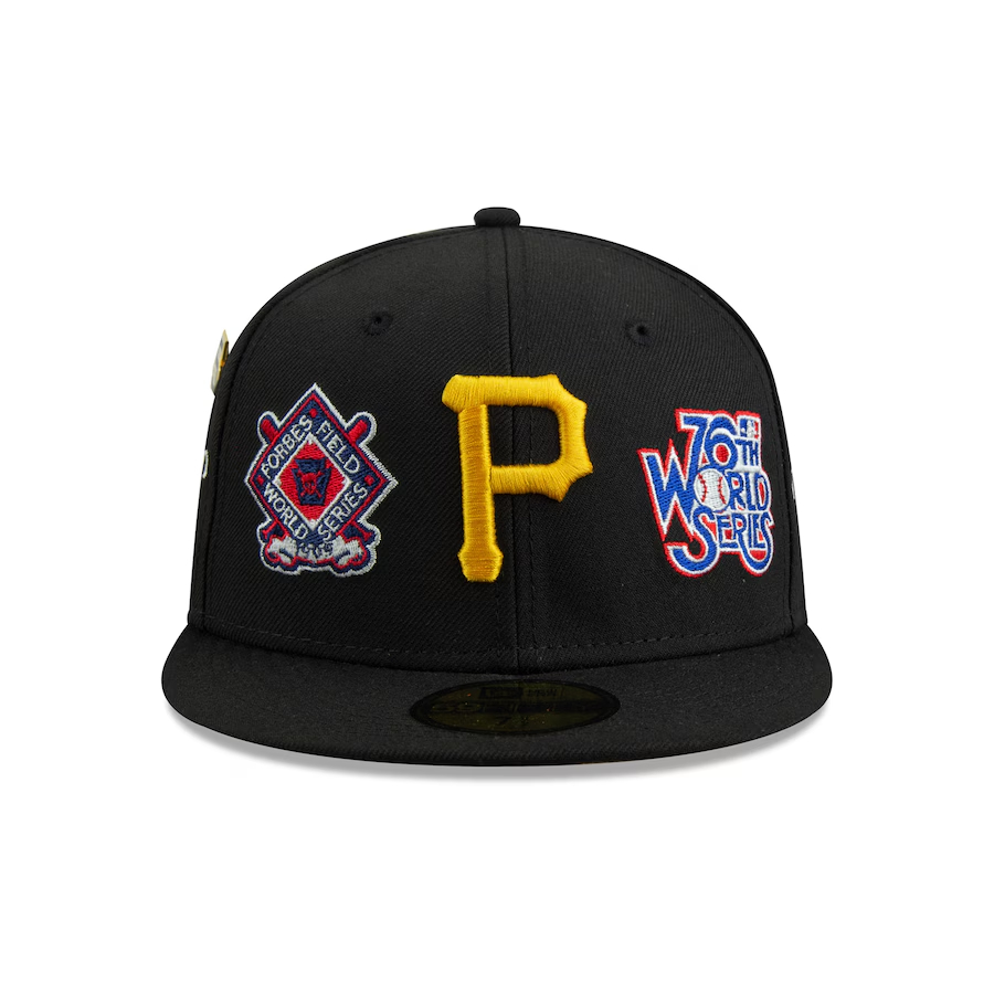 NEW ERA BLACK HISTORIC WORLD SERIES CHAMPIONS EMBROIDERED CASUAL BASEBALL CAP