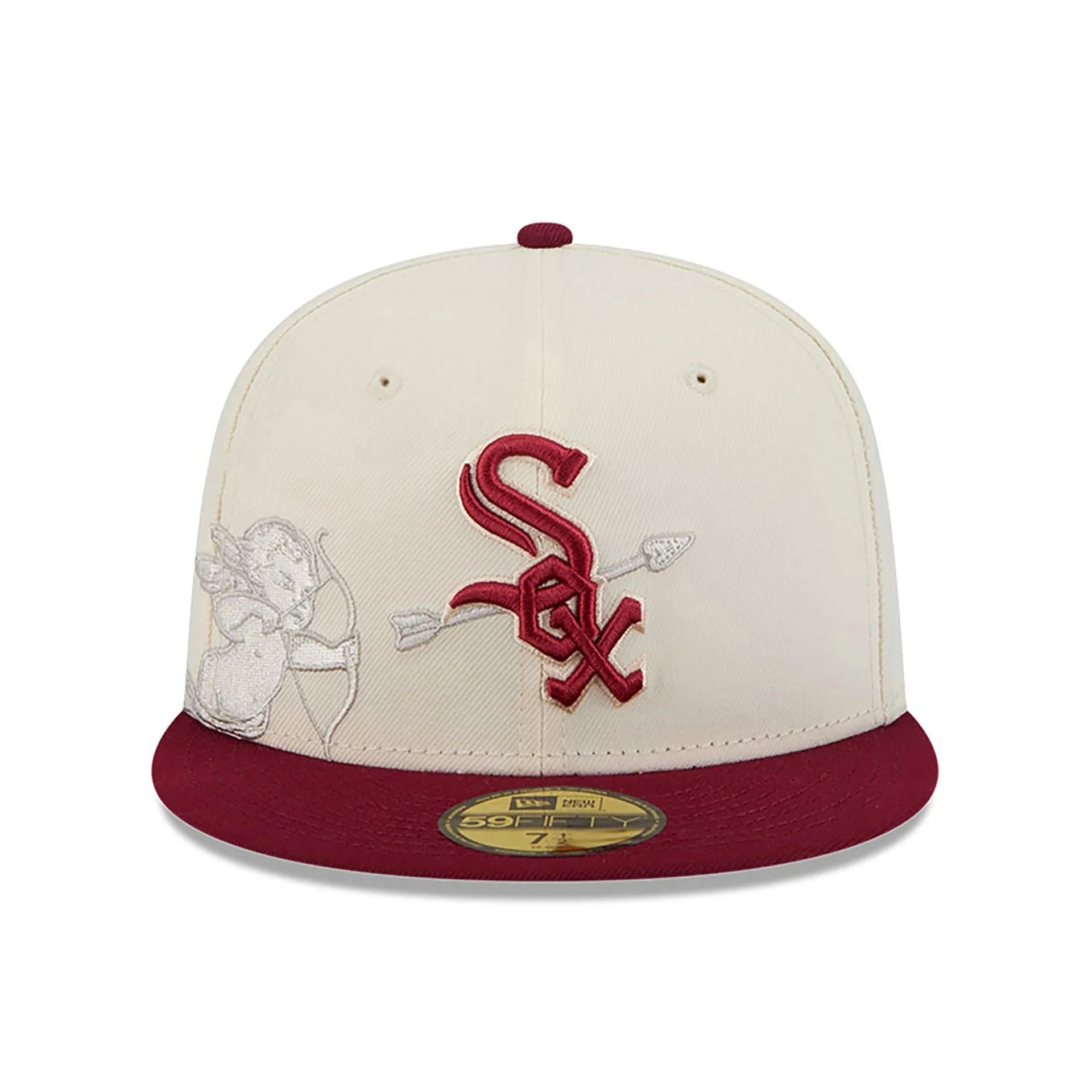 NEW ERA CHICAGO WHITE SOX CHERUB CHROME WHITE EMBROIDERED CASUAL BASEBALL CAP