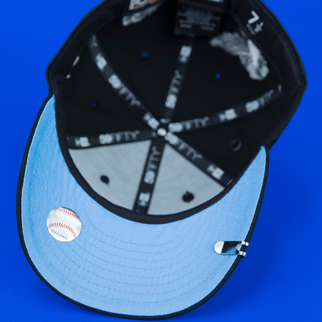 NEW ERA EXCLUSIVE 59FIFTY BLACK OAKLAND ATHLETICS 