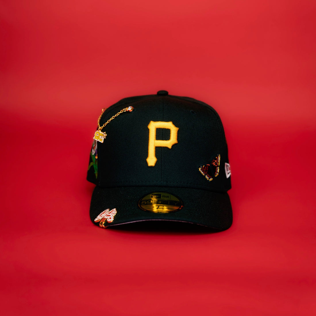 NEW ERA EXCLUSIVE 59FIFTY BLACK PITTSBURGH PIRATES 