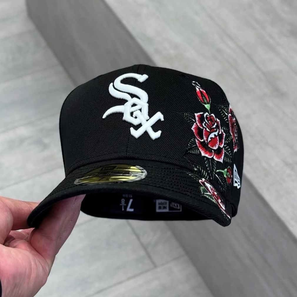 NEW ERA CHICAGO WHITE SOX FLORAL COLLECTION EMBROIDERED CASUAL BASEBALL CAP
