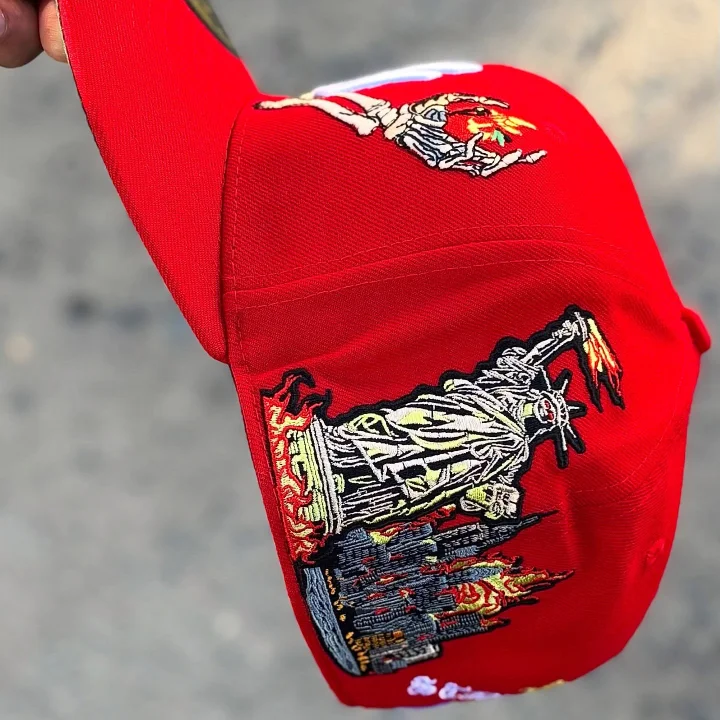 NEW ERA GORRA JON STAN YANKEES ROJA 59FIFTY CERRADA EMBROIDERED CASUAL BASEBALL CAP