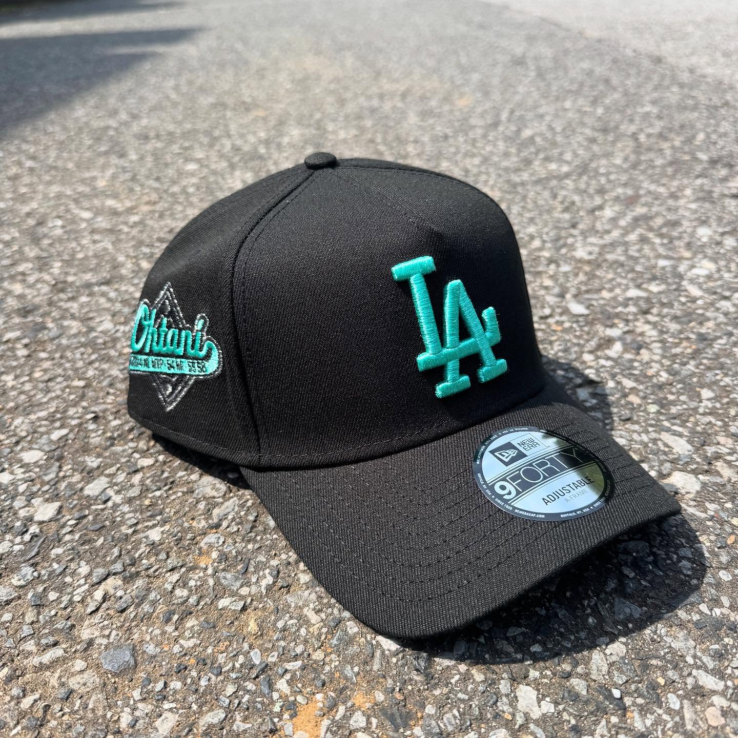 NEW ERA LOS ANGELES DODGERS BLACK TIFFANY PRIME EDITION 9FORTY A FRAME SNAPBACK CAP