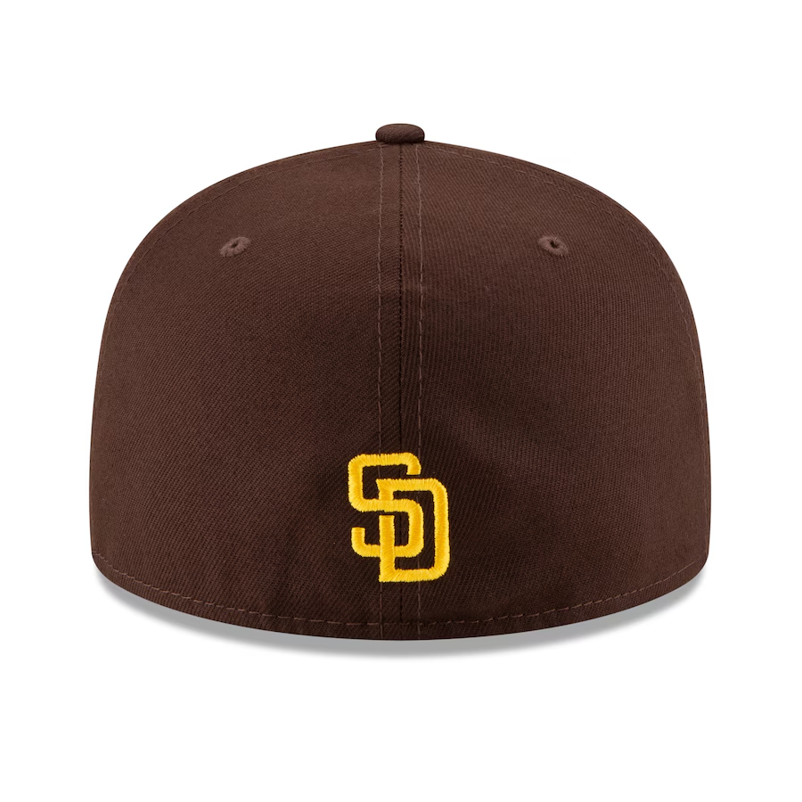 NEW ERA SAN DIEGO PADRES NEW ERA BROWN NATIONAL LEAGUE BLOOM SIDE PATCH EMBROIDERED CASUAL BASEBALL CAP