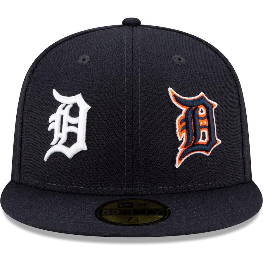 NEW ERA DETROIT TIGERS NAVY PATCH PRIDE EMBROIDERED CASUAL BASEBALL CAP
