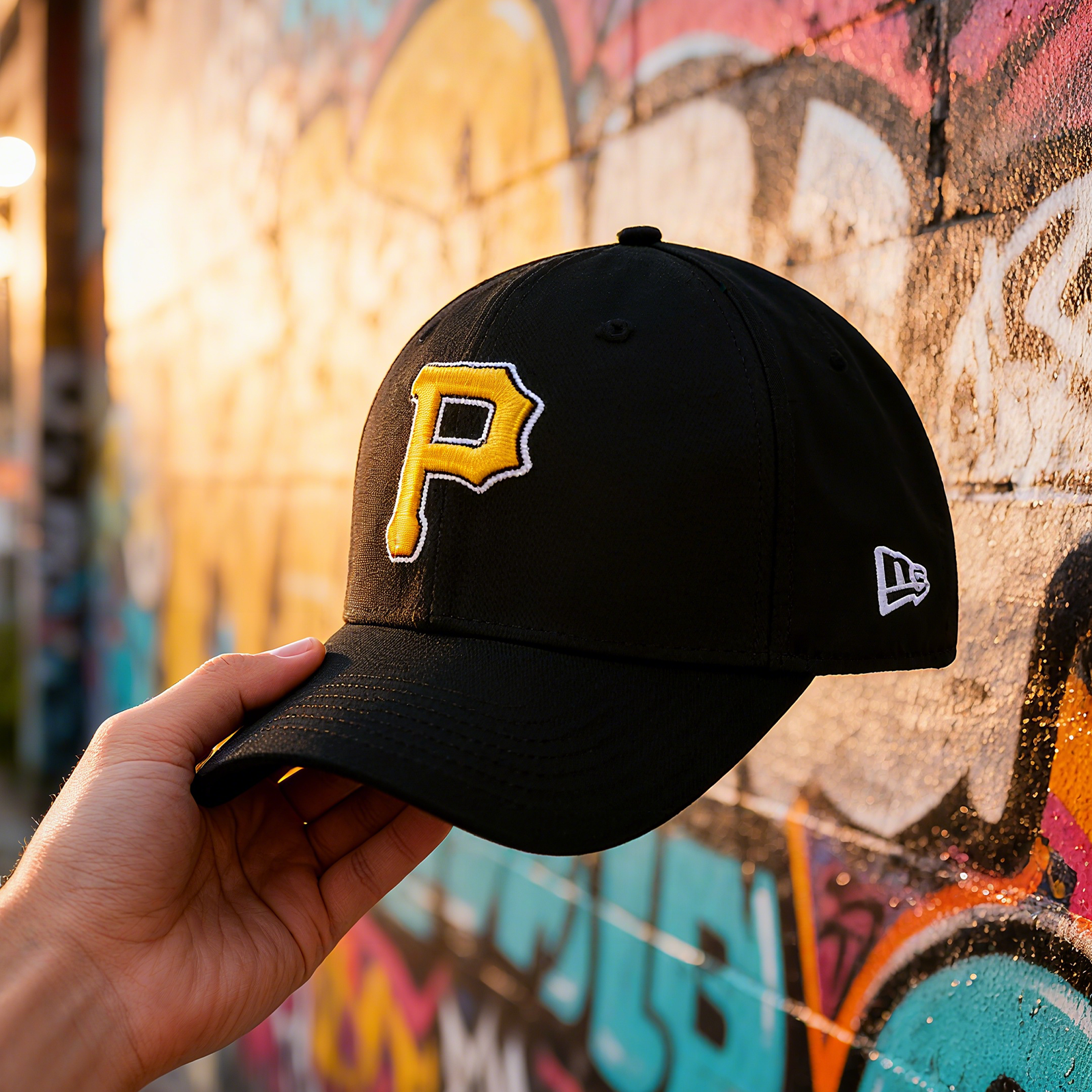 NEW ERA PITTSBURGH PIRATES ALL-STAR GAME BEFORE AND AFTER EMBROIDERED BLACK CLASSIC 59FIFTY FIT CAP