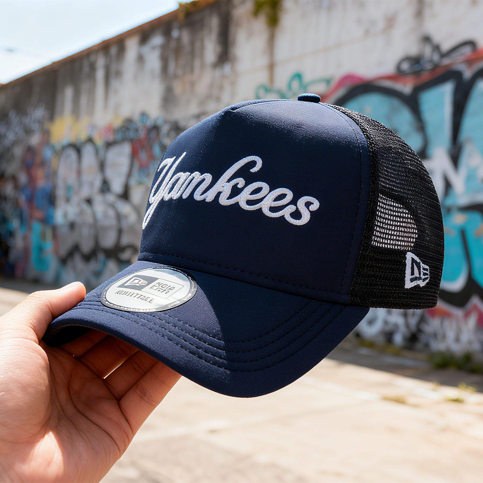 NEW YORK YANKEES MLB NAVY BLACK UV / NEW ERA A-FRAME TRUCKER