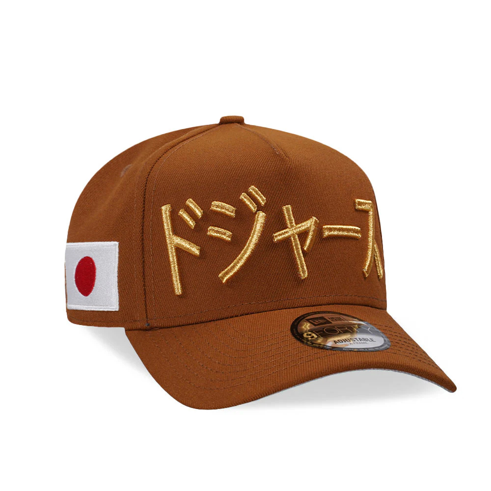 NEW ERA LOS ANGELES DODGERS KANJI GOLD 9FORTY A FRAME BASEBALL CAP