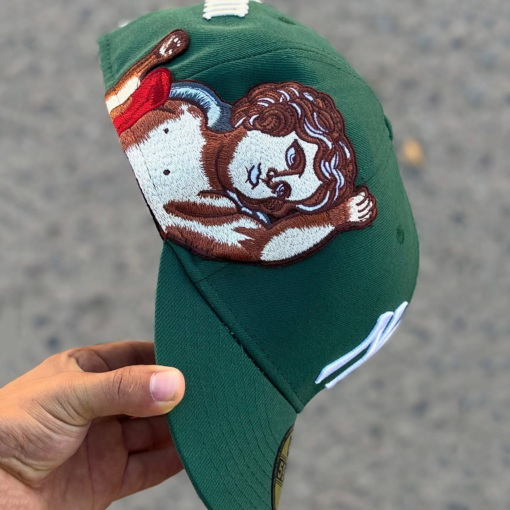 NEW ERA JON STAN NY NEW YORK 59FIFTY MLB VERDE MUSGO EMBROIDERED CASUAL BASEBALL CAP