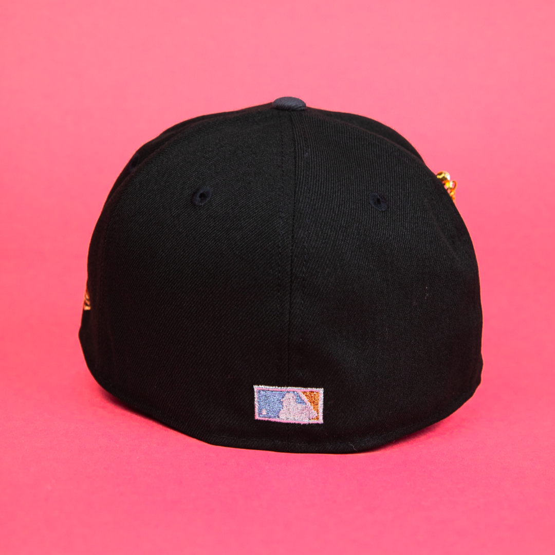 NEW ERA EXCLUSIVE 9FIFTY BLACK/ GREY LOS ANGELES DODGERS W/ 40TH ANNIVERSARY SIDE PATCH