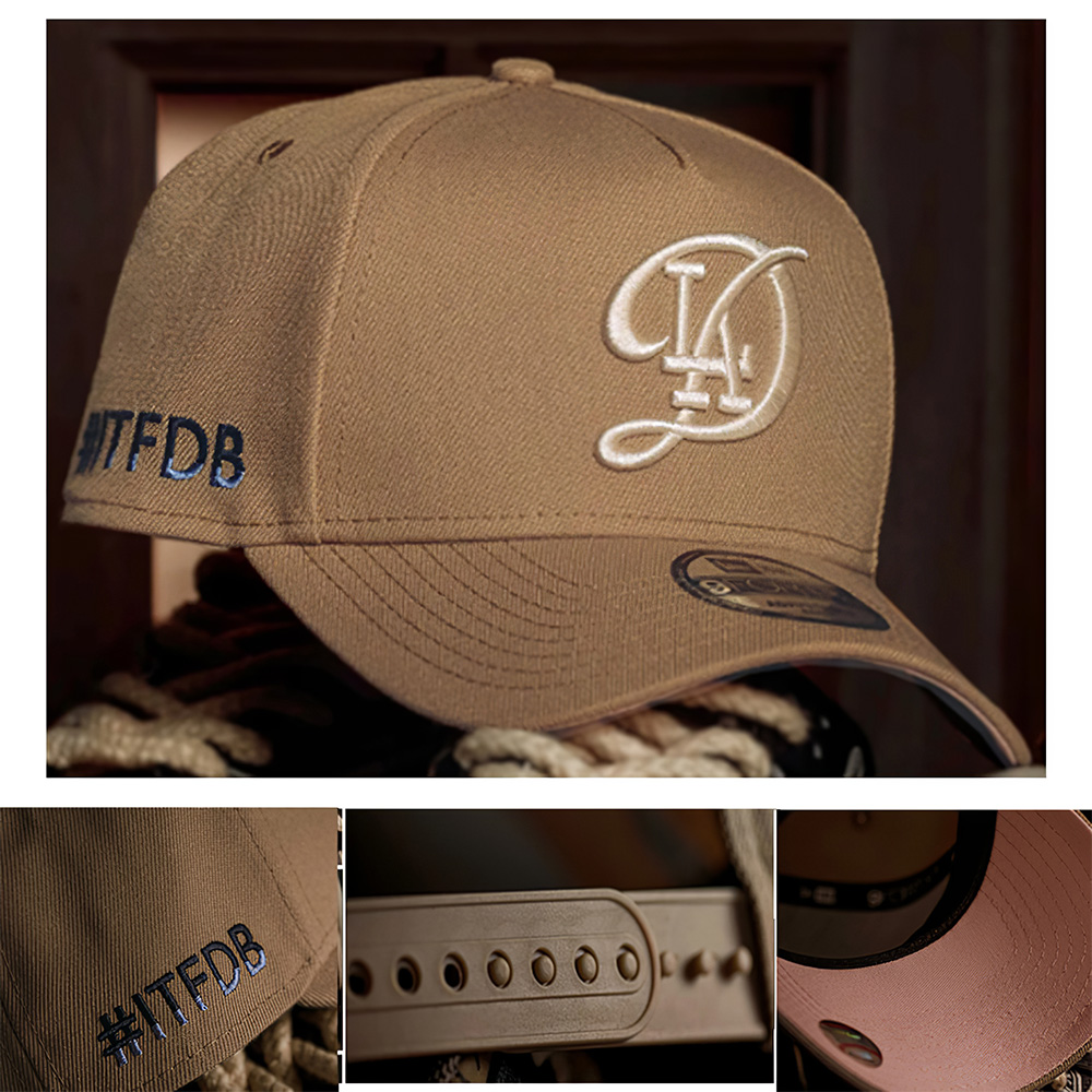 NEW ERA 9FORTY A-FRAME MLB LOS ANGELES DODGERS ITFDB CAMEL/ PINK UV SNAPBACK
