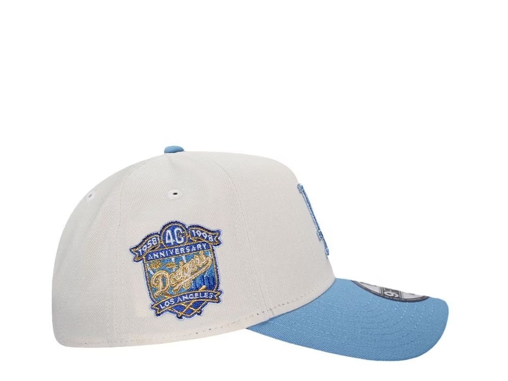 NEW ERA LOS ANGELES DODGERS 40TH ANNIVERSARY CHROME GOLD EDITION 9FORTY A FRAME SNAPBACK HAT