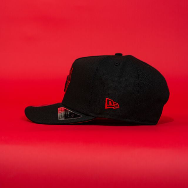 NEW ERA EXCLUSIVE 9FIFTY A-FRAME BLACK LOS ANGELES DODGERS W/ SPIDER WEB LOGO + 2024 MVP 