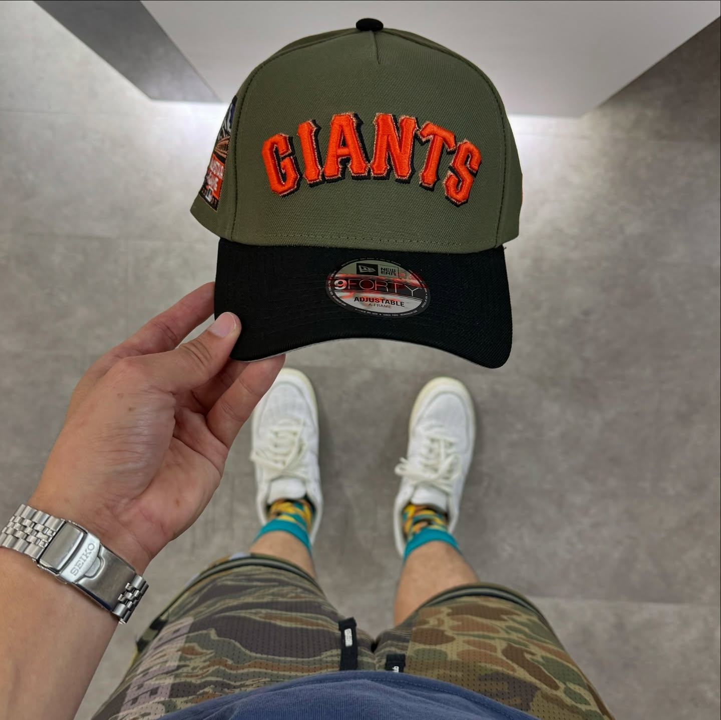 NEW ERA 59FIFTY SAN FRANCISCO GIANTS HARVEST BROWN BLACK CLAMP CAP-BLACK & ORANGE