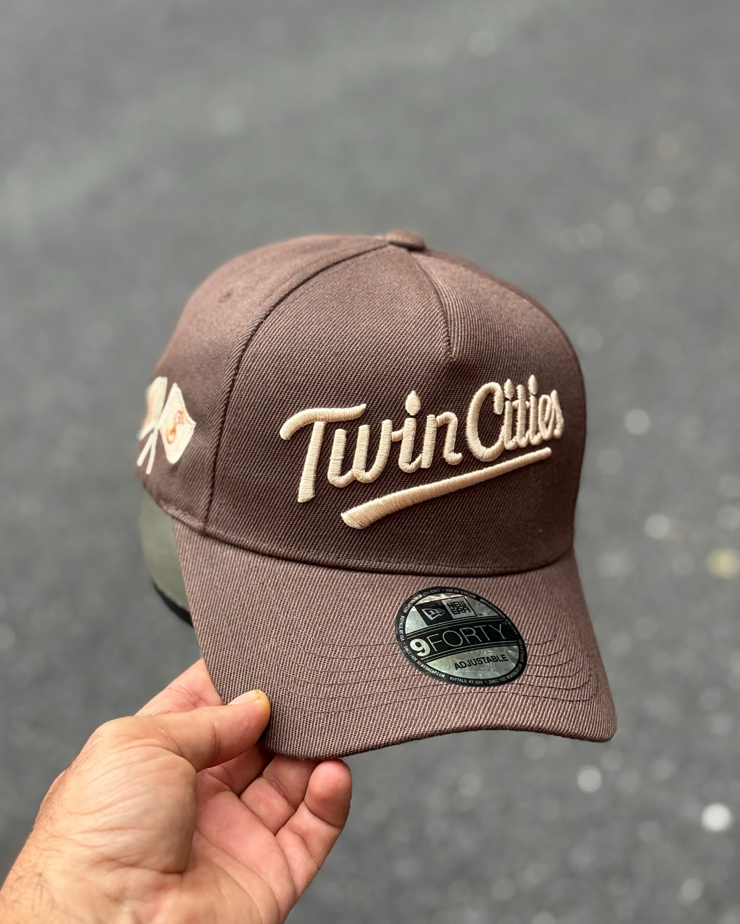 New Age Minnesota Twins Walnut Color 9Forty A- Frame Baseball Cap