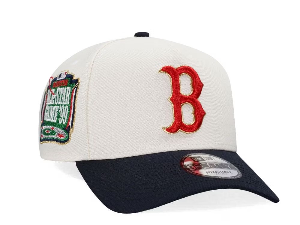 NEW ERA BOSTON RED SOX ALL STAR GAME 1999 CHROME THROWBACK TWO TONE EDITION 9FORTY A FRAME SNAPBACK CAP