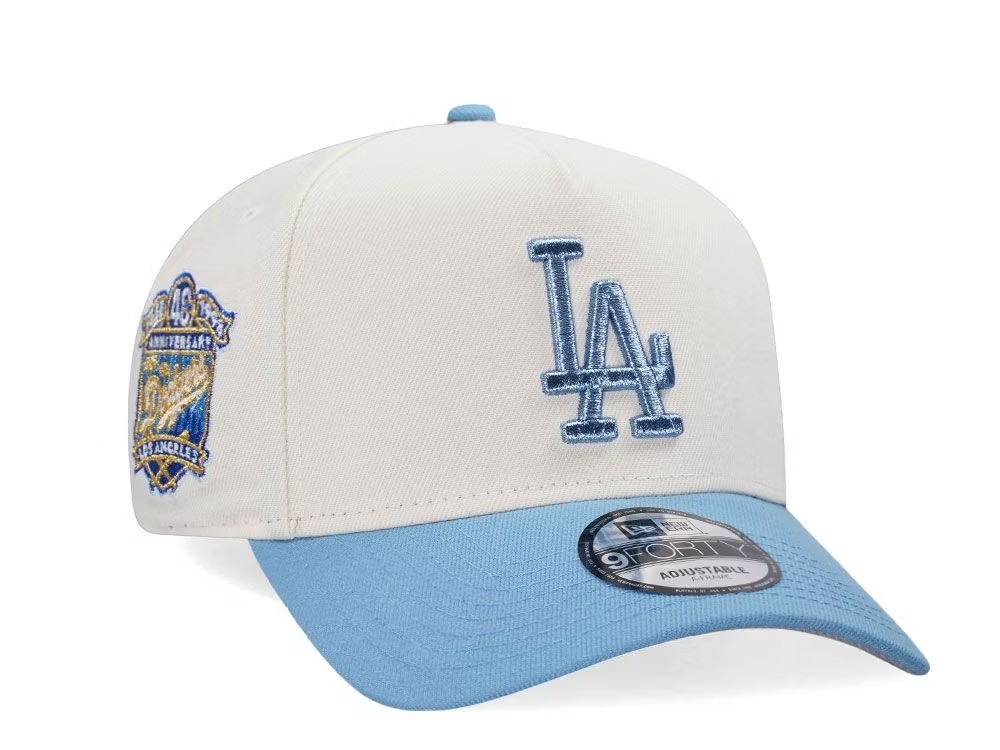 NEW ERA LOS ANGELES DODGERS 40TH ANNIVERSARY CHROME GOLD EDITION 9FORTY A FRAME SNAPBACK HAT