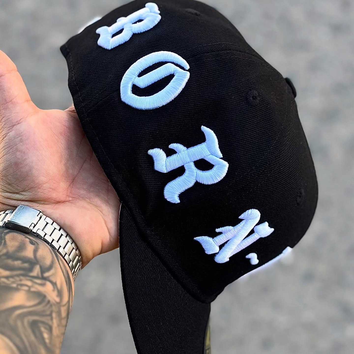 NEW ERA LA DODGERS X BORN RAISE FITT EMBROIDERED CASUAL BASEBALL CAP