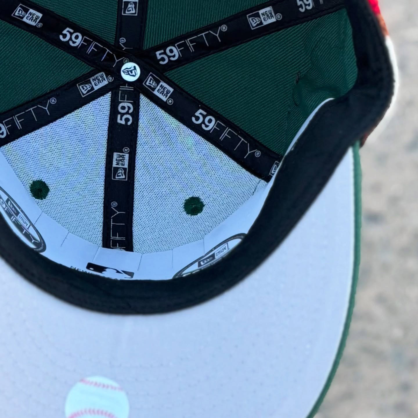 NEW ERA JON STAN NY NEW YORK 59FIFTY MLB VERDE MUSGO EMBROIDERED CASUAL BASEBALL CAP